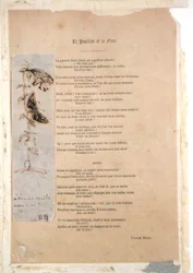 Le Papillon et la Fleur, poesia con un